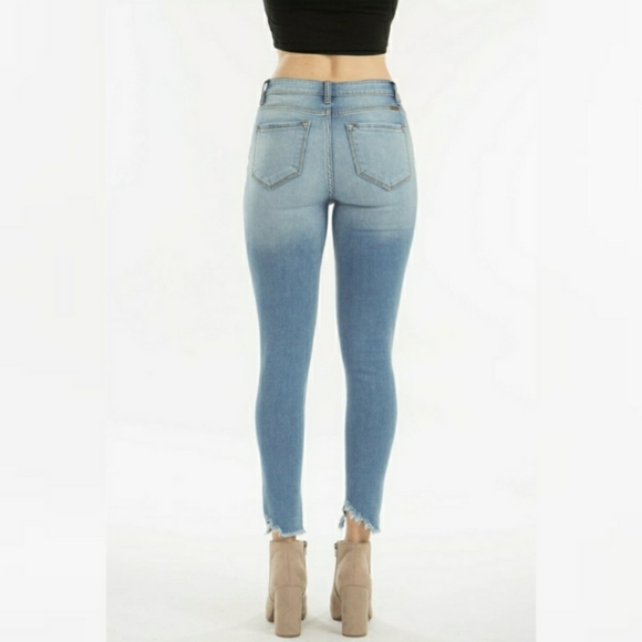 Kancan Light Wash High Rise Button Fly Skinny Jean - Picture 11 of 15